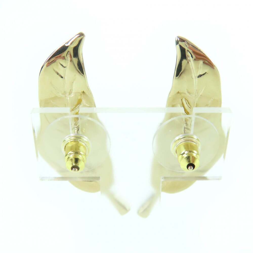 Chanel Cc Logo Earrings Metal Gold-Tone #250094C97B - Picture 3 of 9